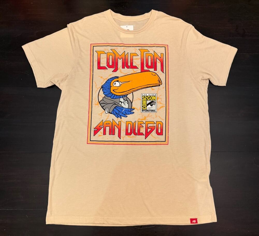 NWT! Size 3XL San Diego Comic Con SDCC Unisex Cream T-Shirt 2025 Official Merch